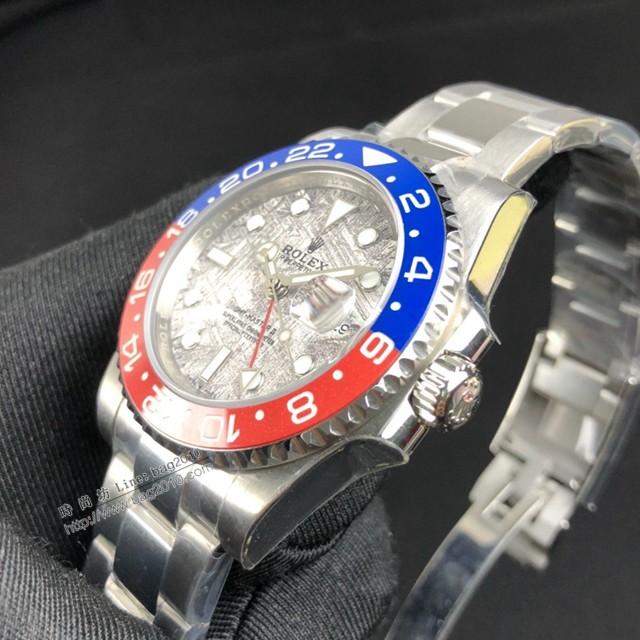 勞力士複刻手錶 Rolex格林尼治ll男士腕表 隕石面真 陶瓷表圈  gjs1710